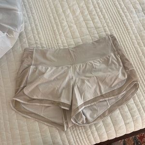 Lululemon athletic shorts- white, size 10.